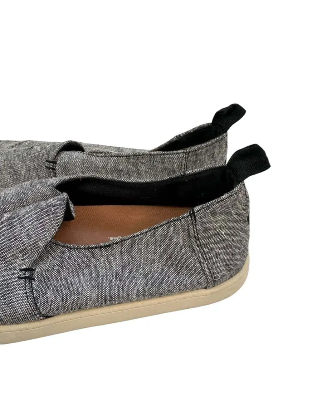 TOMS Deconstructed Alpargata Slip On Shoes Gray Canvas Casual Minimalist Men 7